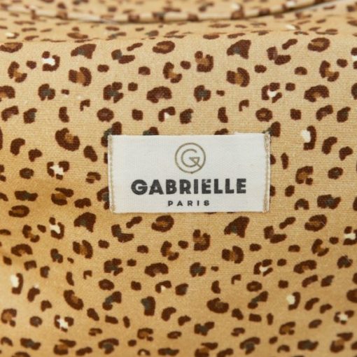 Gabrielle Toiletry bag-leopard-sable print Little French Heart