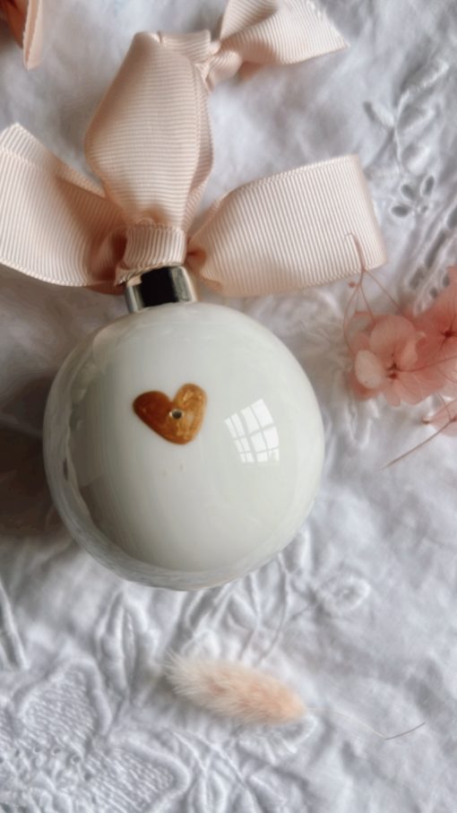 Hot Air Balloon Bauble - Little French Heart back