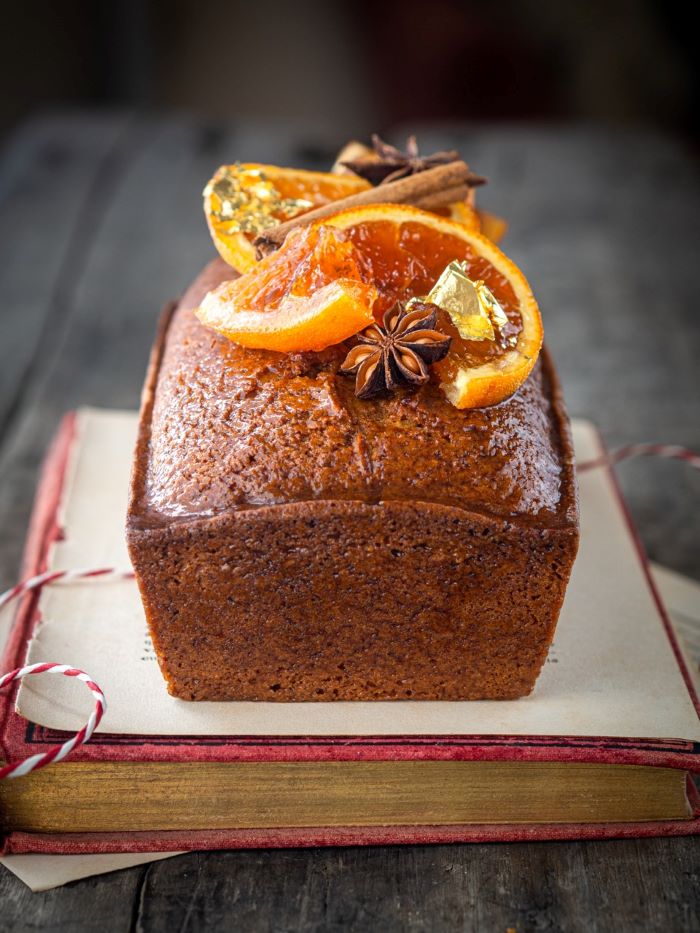 French Christmas Ginger & Orange Cake