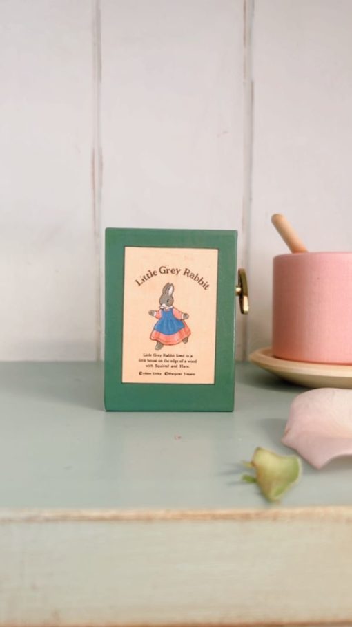 Dancing Musical Little Grey Rabbit - Little French Heart