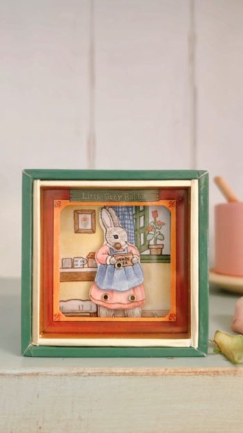 Dancing Musical Little Grey Rabbit - Little French Heart Gifts from paris