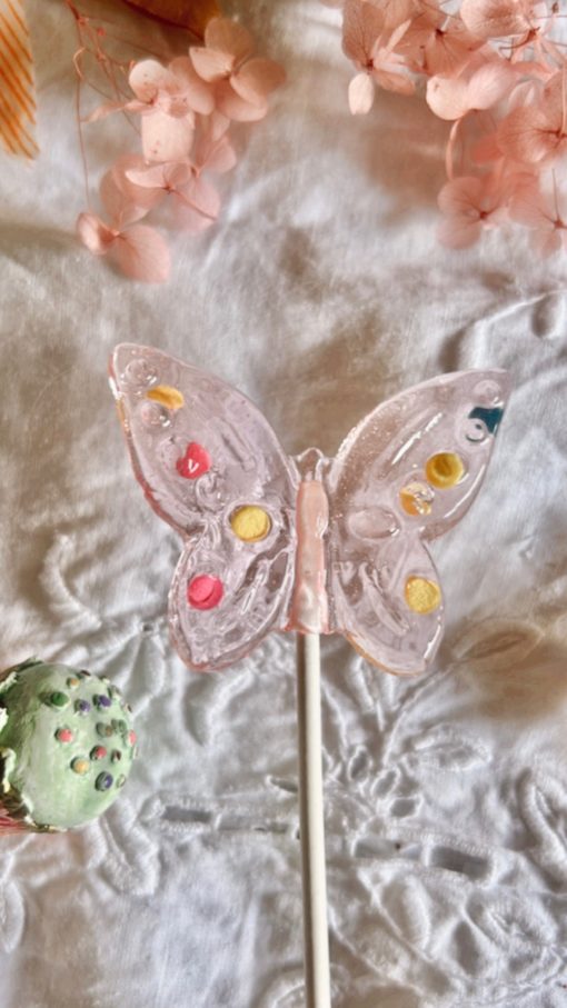Lollipop Butterfly Cotton Candy - Little French Heart