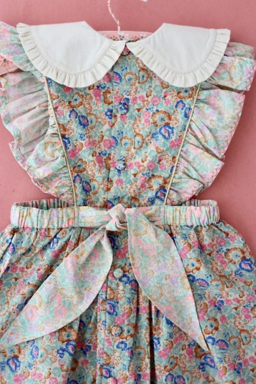 Bonjour Blue garden apron dress - Little French Heart