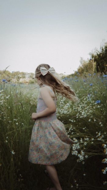 Bonjour Diary Long Skirt Dress Blue Garden - Giselle Bergstrm for Little French Heart 4