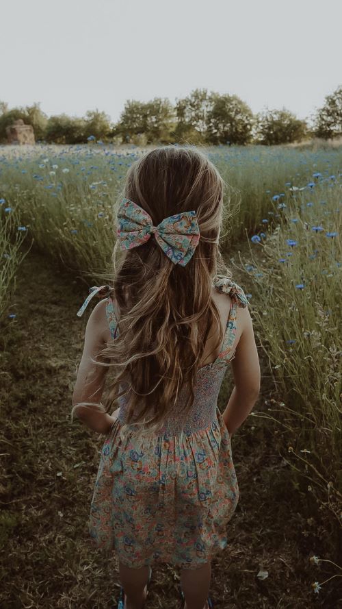Bonjour Diary Long Skirt Dress Blue Garden - Giselle Bergstrm for Little French Heart 9