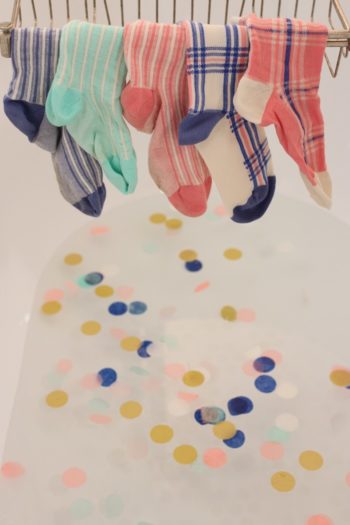 Bonjour Diary Socks Deckchair Stripe Aqua