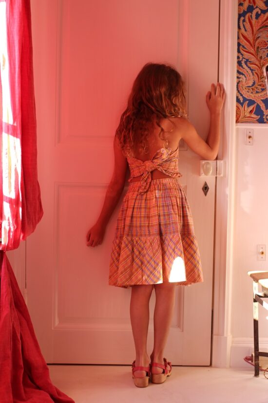 Bonjour ensemble rainbow check - Little French Heart