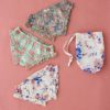 Panty Set in Pouch Blue Garden - Little FrenchHeart