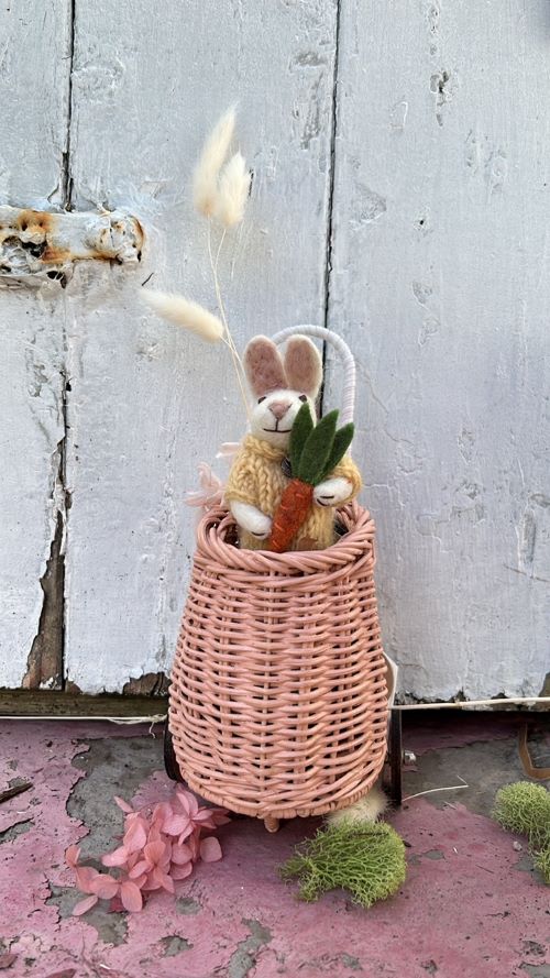 Bunny in a mini Luggy - Little French Heart