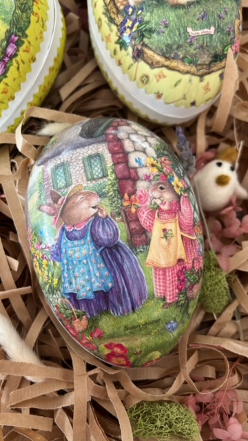 Easter Egg - Flower Bunnies - Little French Heart