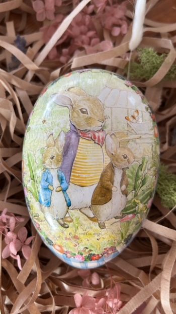 Easter Egg Peter Rabbit and Benjamin Bunny - Little French Heart