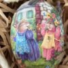 German Vintage Easter Egg - Flower Bunnies - Little French Heart
