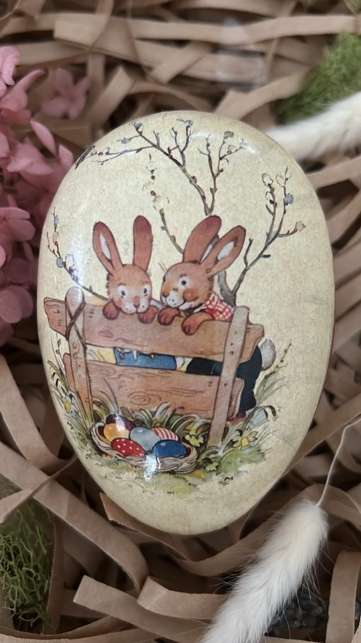 German Vintage Easter Egg Over the Frence - Little French Heart