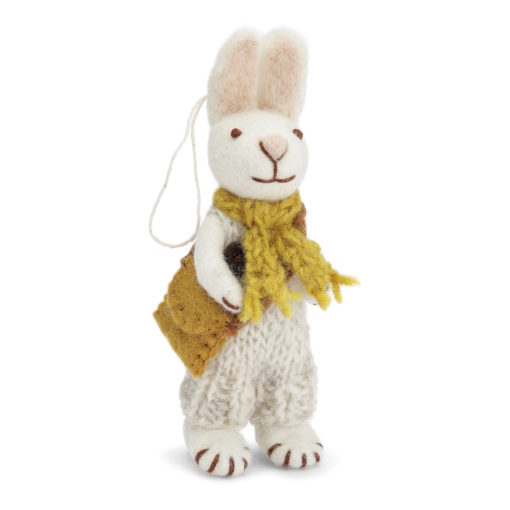 Gry & Sif Bunny Small White Ochre Scarf and Pants - Little French Heart