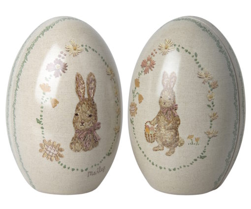 Maileg Easter Egg Set Metal Assorted Tearose - Little French Heart 2