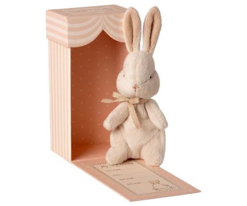 My First Bunny Dusty Rose in box - Little French Heart