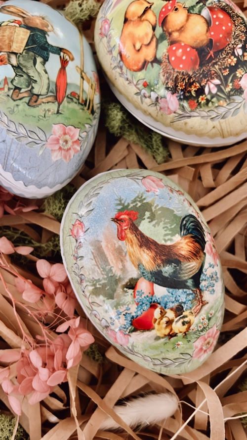 Traditional Vintage Easter Eggs - Little French Heart