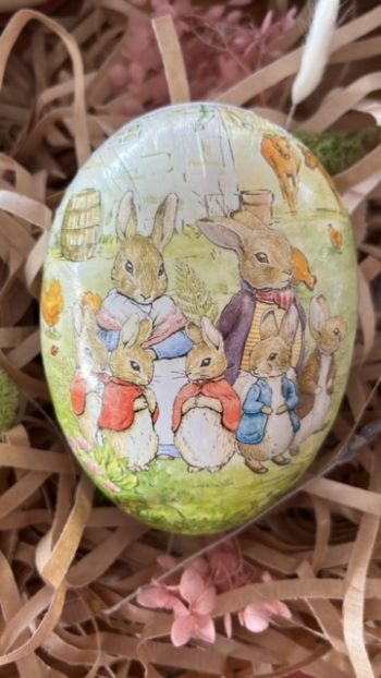 Vintage Easter Egg - Peter Rabbit Family Day Out - Little French Heart