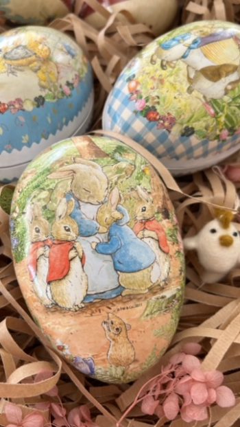 Vintage German Easter Eggs - Hugs for Peter Rabbit
