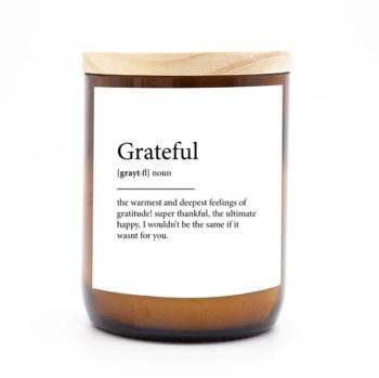 The Commonfolk Candles - Dictionary Meaning Candle ~ grateful - Little French Heart