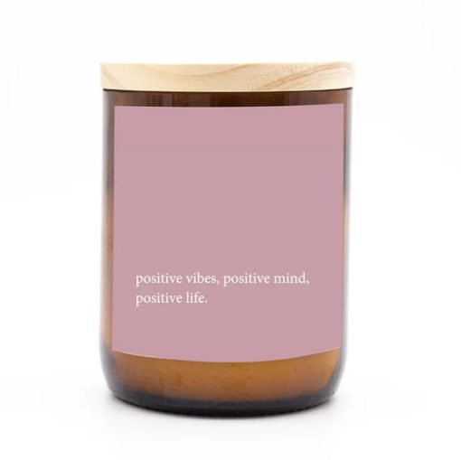The Commonfolk Candles - Heartfelt Quote Candle ~ positive vibes - Little French Heart