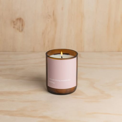 The Commonfolk Heartfelt Quote Candle ~ You are doing Wonderful - Little French Heart