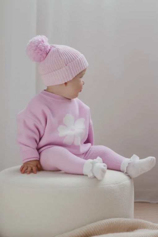 Ziggy Lou Beanie Lavender - Lilac Floral Jumper - Little French Heart
