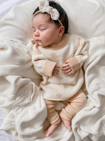Ziggy Lou Heirloom Blanket Milk Newborn Baby Gift - Little French Heart