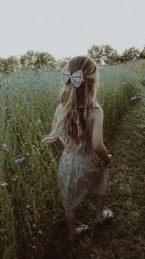 Bonjour Blue Garden Long SKirt Dress - Giselle Bergstrm for Little French Heart