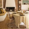 Gabrielle Paris Linen Tablecloth Vichy Curry - Little French Heart