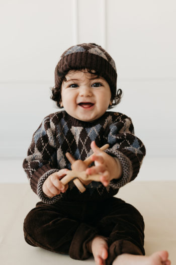 Jamie Kay Enzo Jumper - Enzo Jacquard -beautiful baby boy Little French Heart