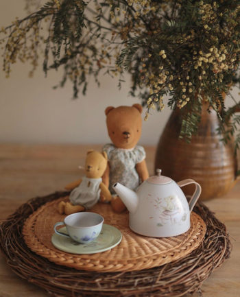Maileg Mum and Baby Ted, Rosalie Tea Set - Jess Farthing for Little French Heart