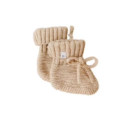 Ziggy wheat booties for baby - Little French Heart
