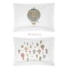Atelier Choux Paris Single Bed Pillow Cover - Hot Air Balloons - Little French Heart