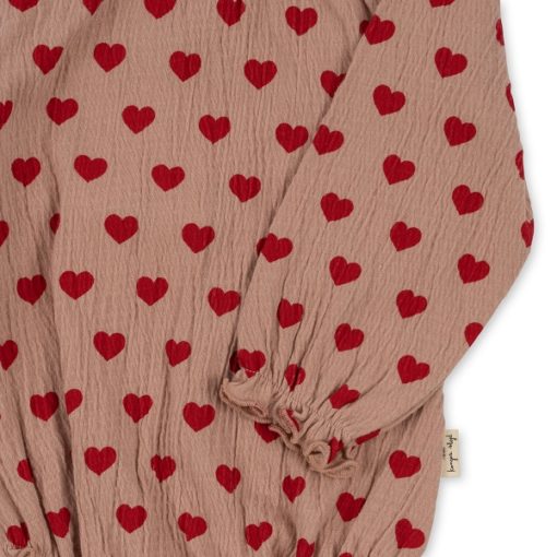 Konges Slojd - Chleo Body Gots - Coeur Mahogany - Little French Heart