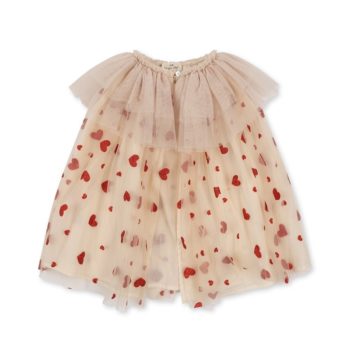 Konges Slojd Glitter Fairy Cape with hearts - Little French Heart