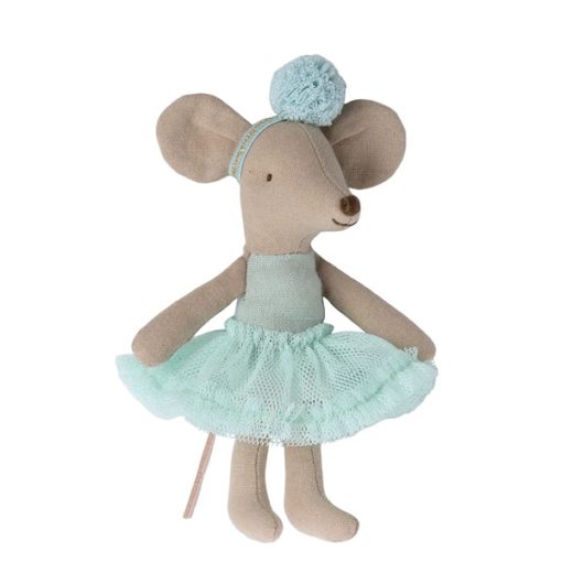 Maileg Ballerina Mouse Little Sister Light Mint - Little French Heart