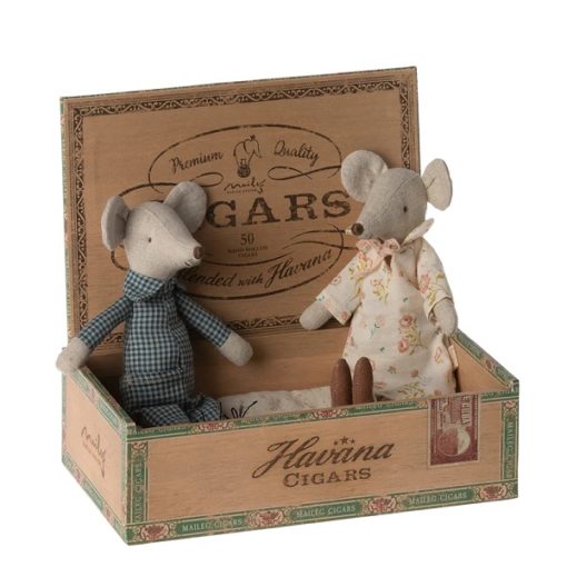Maileg Grandma and Grandpa Mice in Box - Little French Heart