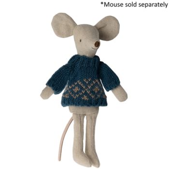 Maileg Knitted Sweater for Dad Mouse - Little French Heart