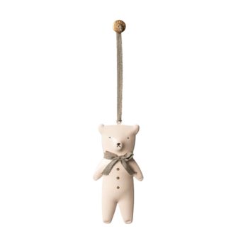 Maileg Metal Ornament Teddy Bear - Little French Heart