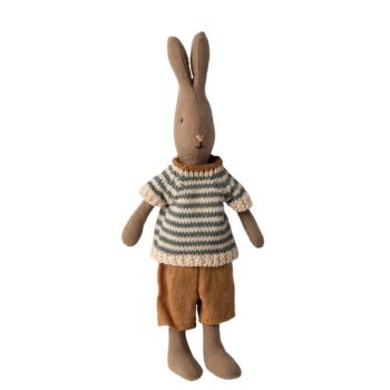 Maileg Rabbit Size 1 Brown Shirt and Shorts - Little French Heart