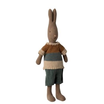 Maileg Rabbit Size 2 Brown Shirt and Shorts - Little French Heart