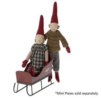 Maileg Sleigh for Mini Pixy red - Little French Heart