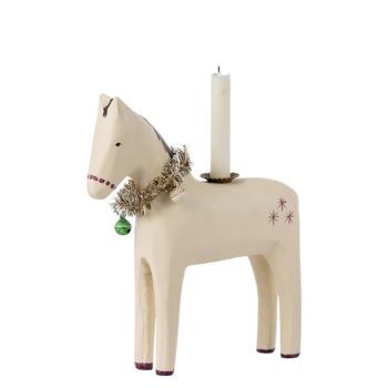 Maileg Wooden Horse Candle Holder Small - Little French Heart