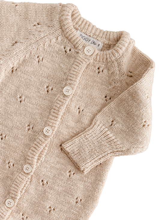 Ziggy pointelle classic romper pointelle 2 - Little French Heart
