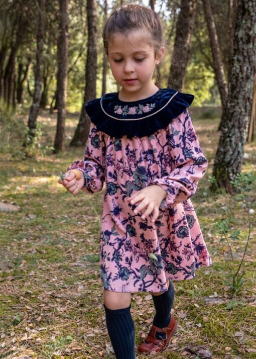 Bachaa Barbara Dress with Flower Print - Little French Heart