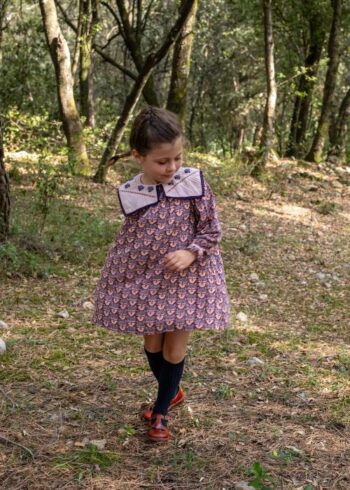 Bachaa Chrissa Dress Style with Fox Print - Little French Heart