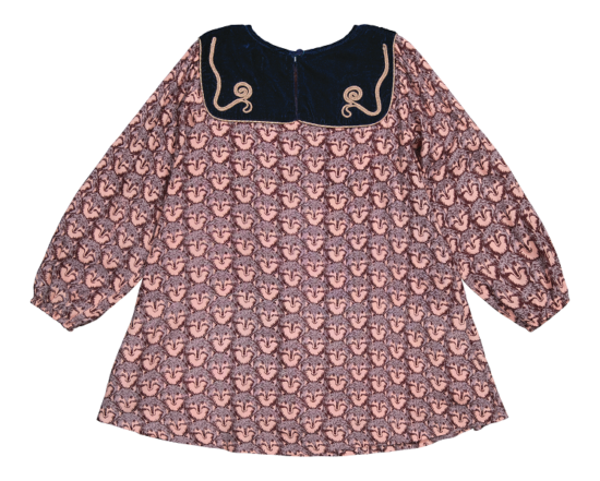 Bachaa - Doris Dress - Fox Print - Little French Heart