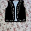 Bonjour vest black velvet - Little French Heart