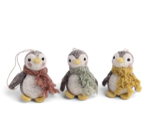 Gry & Sif Baby Penguin Colour Decoration 3pk - Little French Heart